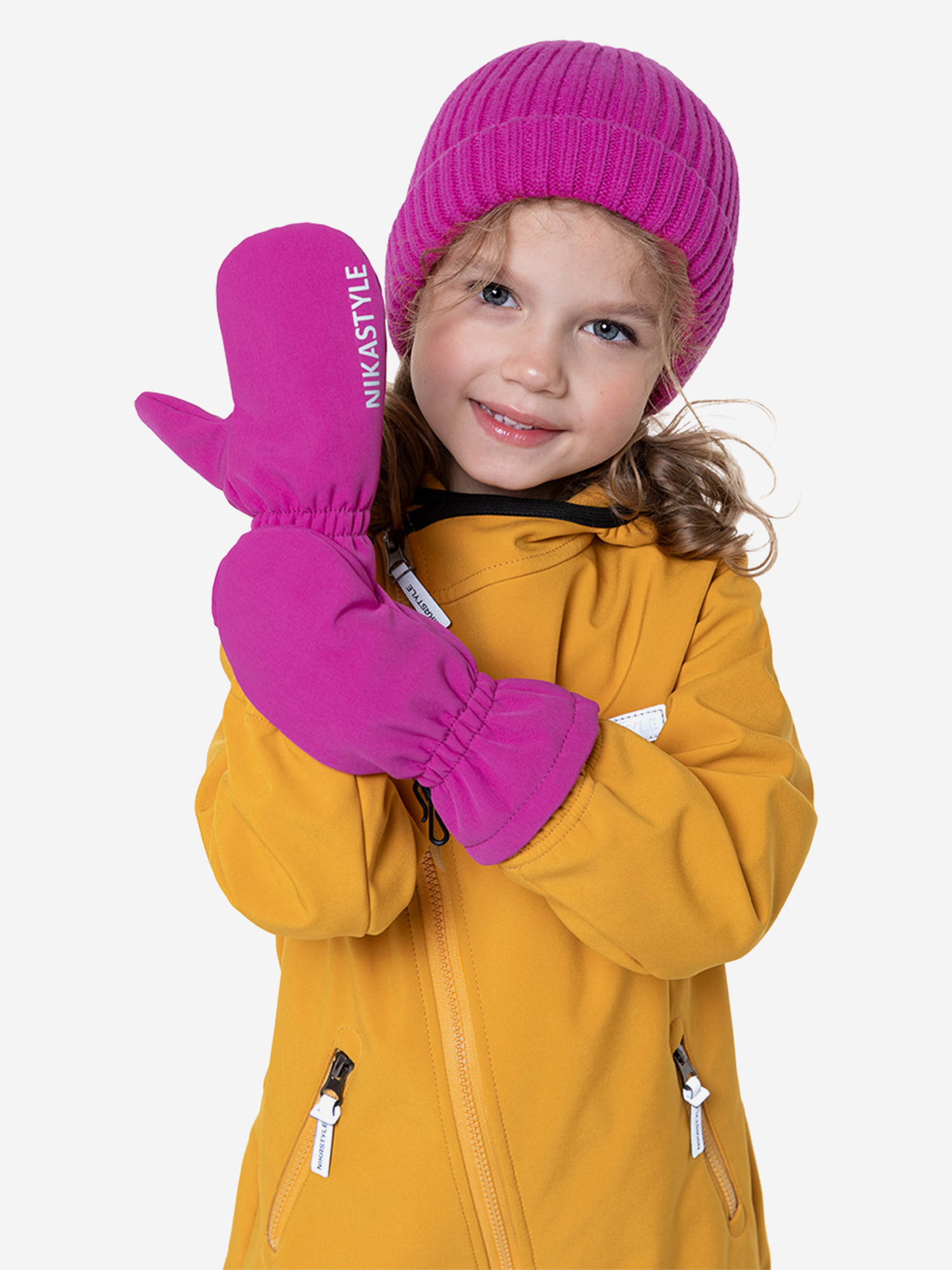 Изображение товара Варежки NIKASTYLE Фуксия с мембраной 3000/3000 Демисезон для детей Изображение товара Варежки NIKASTYLE Фуксия с мембраной 3000/3000 Демисезон для детей