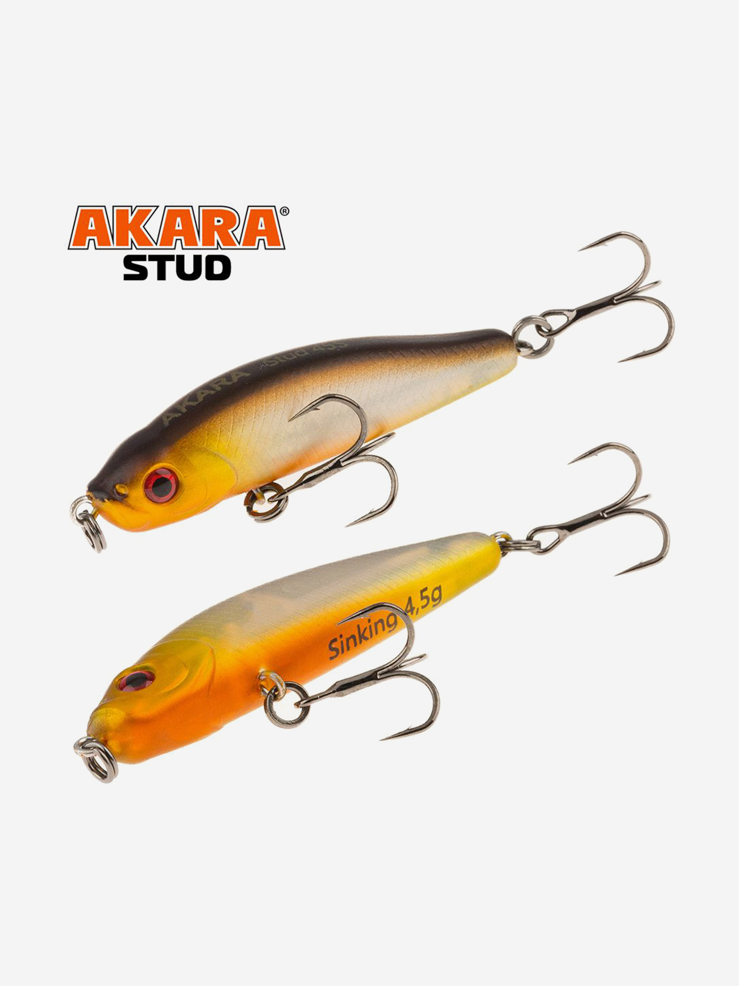 Изображение товара Воблер Akara Stud 45S стикбейт тонущий на окуня, жереха, язя 4,5гр A-76