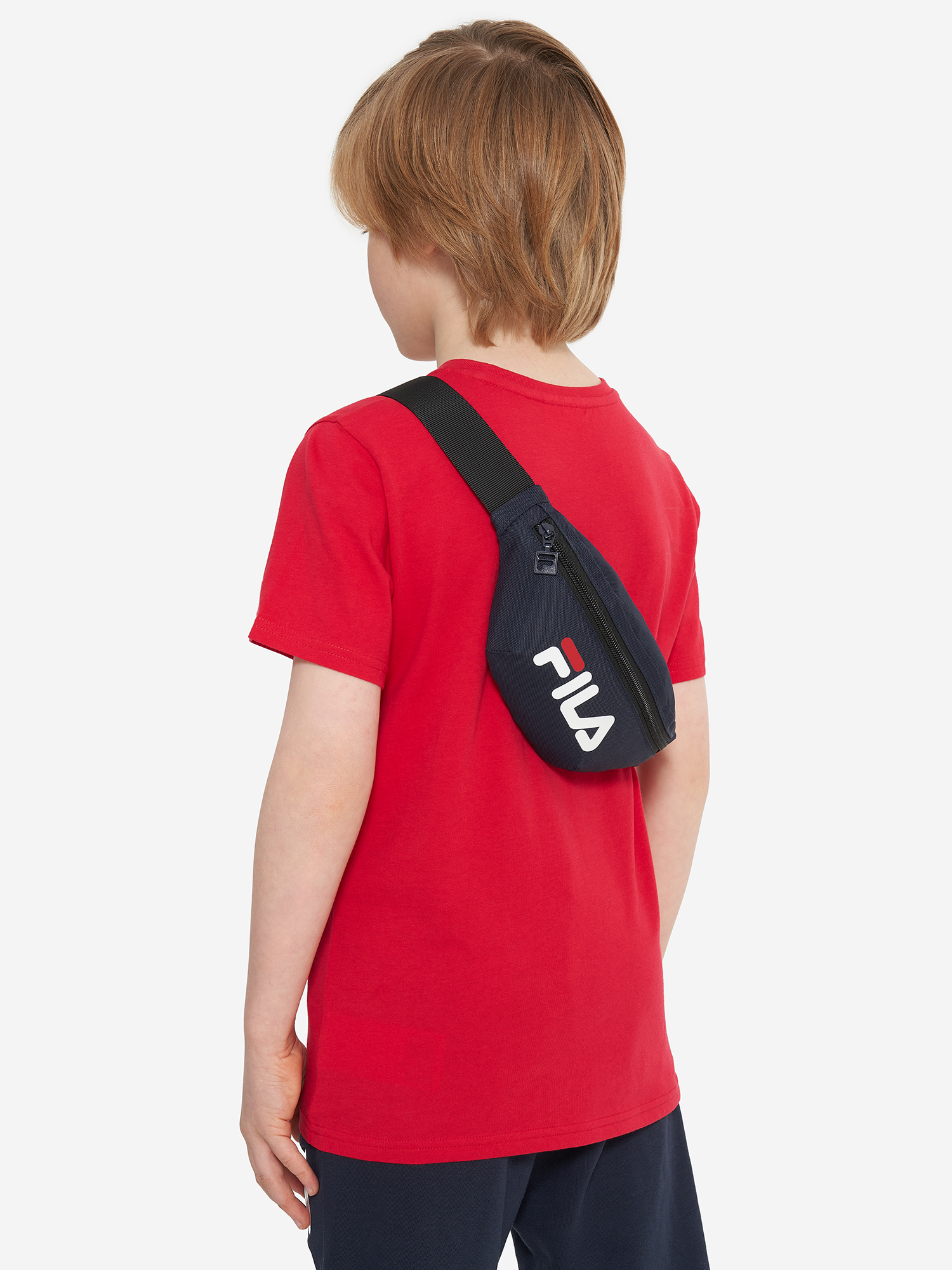 фото Сумка на пояс для мальчиков fila, синий