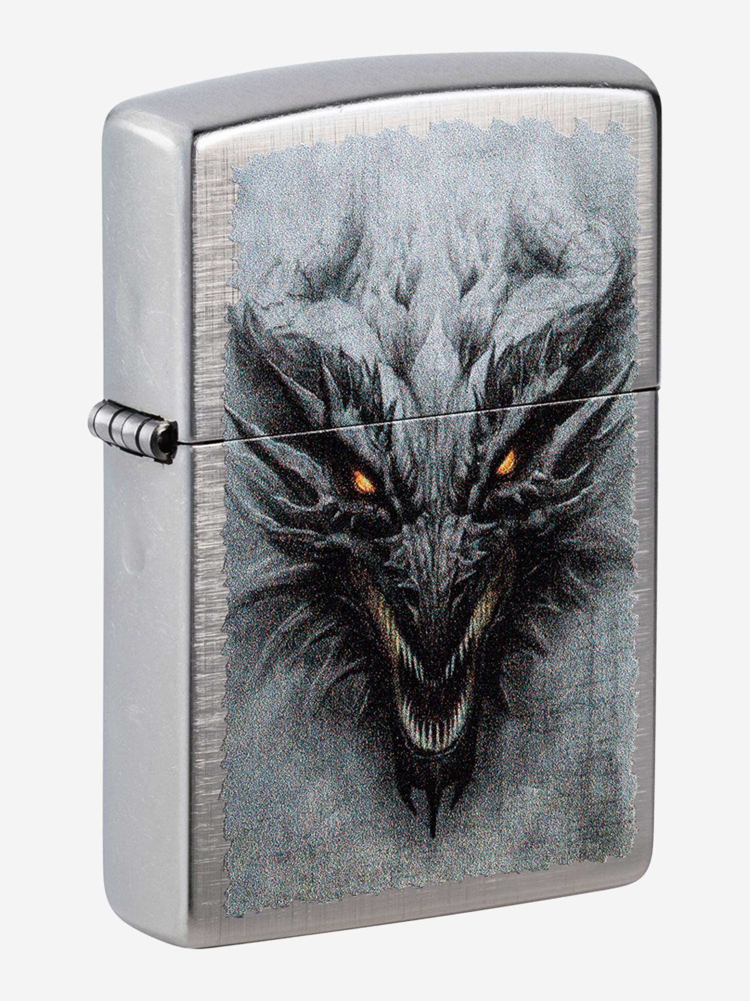 Изображение товара Zippo Dragon Design Linen Weave — бензиновая зажигалка, походная