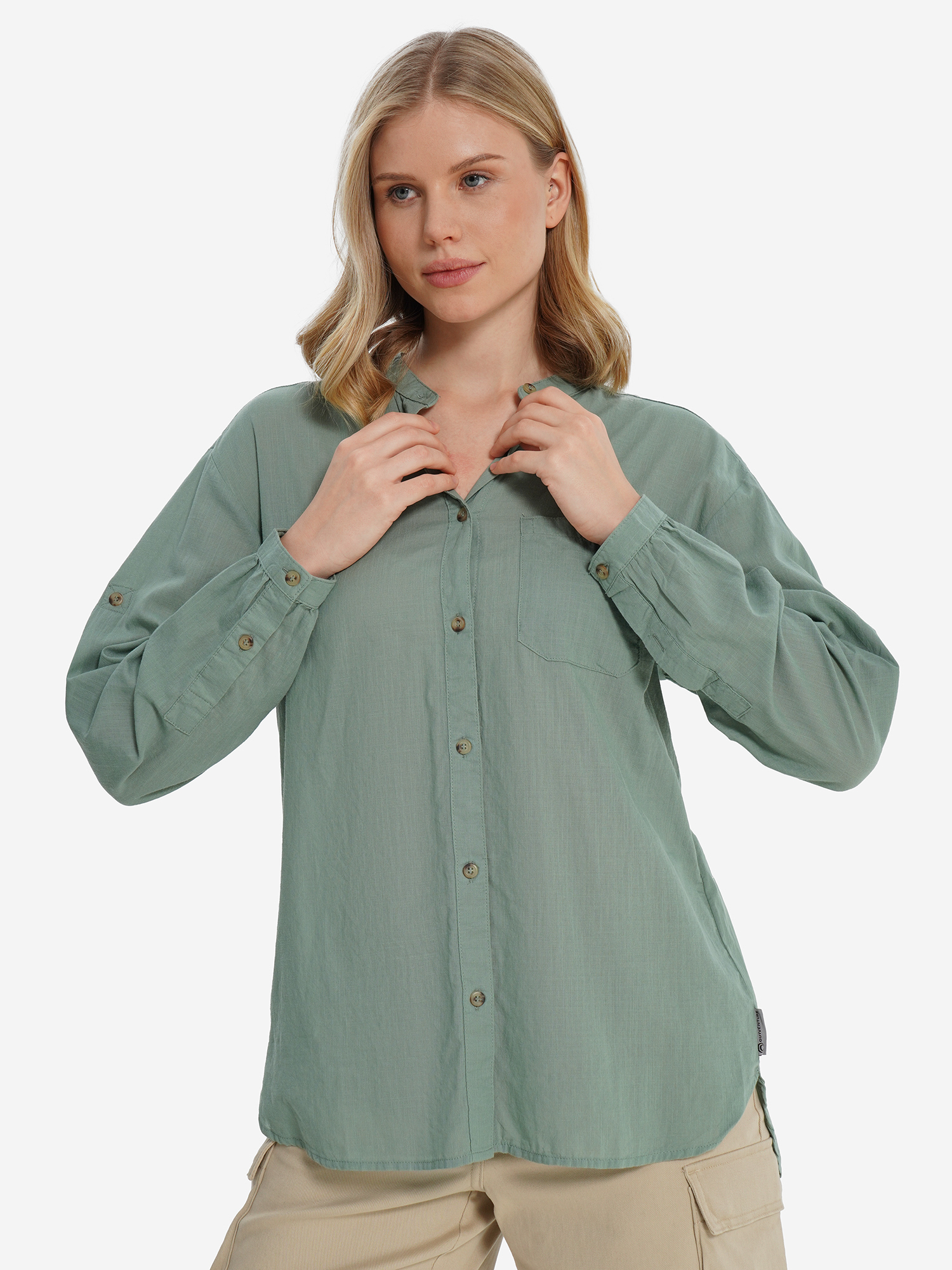 Изображение товара Женская летняя рубашка Outventure из натурального хлопка для путешествий