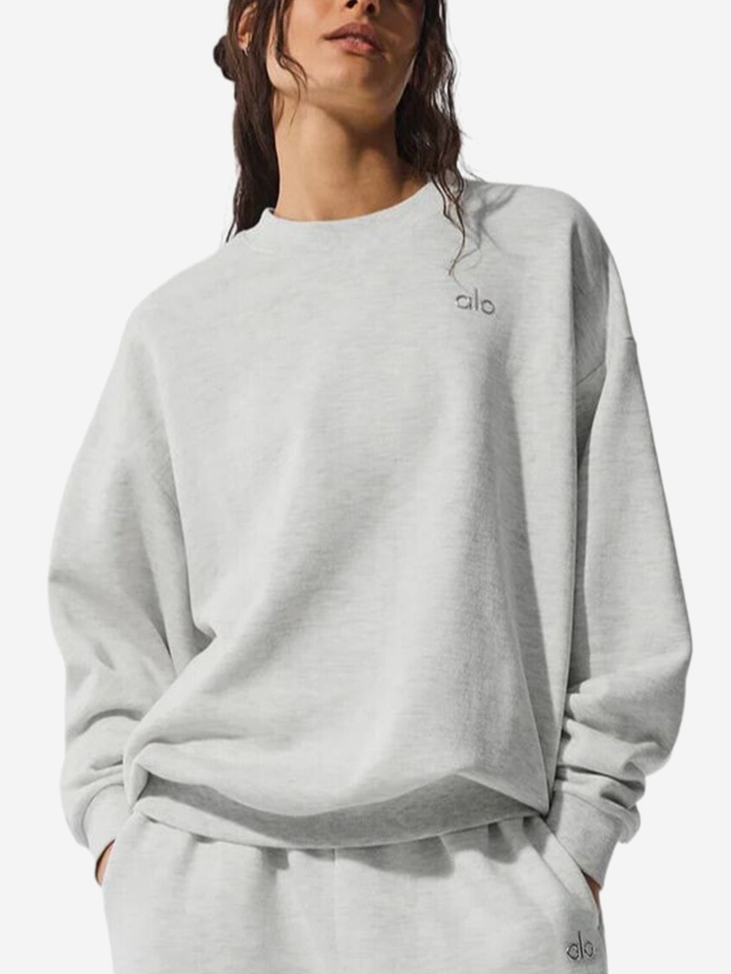 Изображение товара Женский свитшот Alo Yoga Accolade Crew Neck Pullover белый