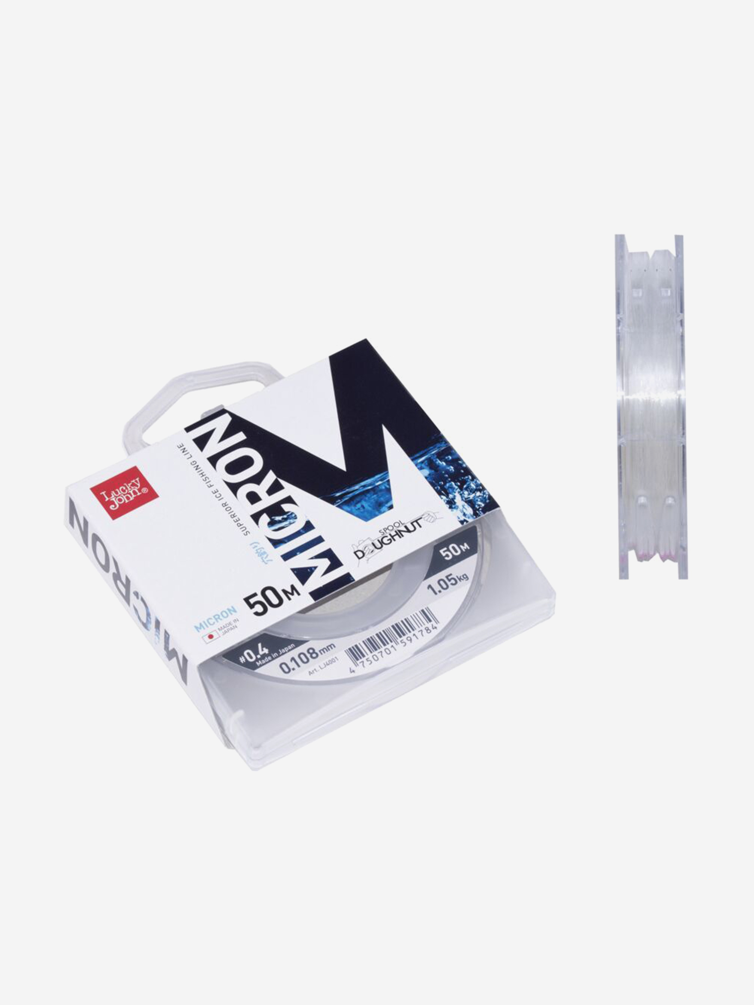 Изображение товара Леска для зимней рыбалки монофильная Lucky John MICRON 50 м диаметр 0,1 мм