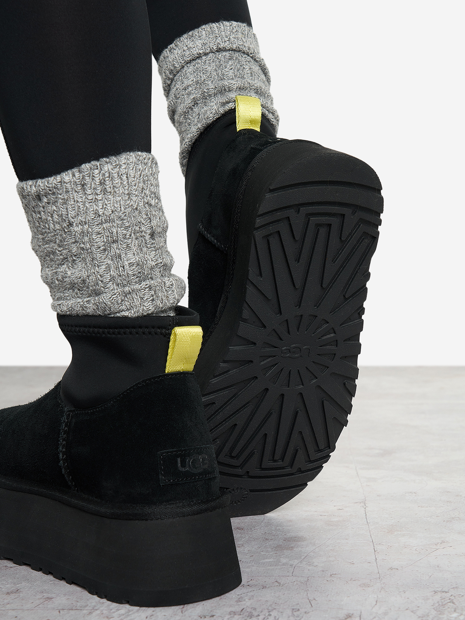 фото Угги женские ugg classic mini dipper, черный