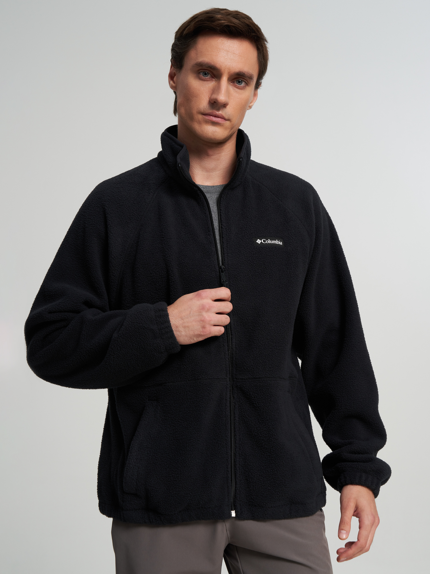Изображение товара Джемпер флисовый мужской Columbia Timber Crest Mtr Fleece Full Zip, Черный Изображение товара Джемпер флисовый мужской Columbia Timber Crest Mtr Fleece Full Zip, Черный