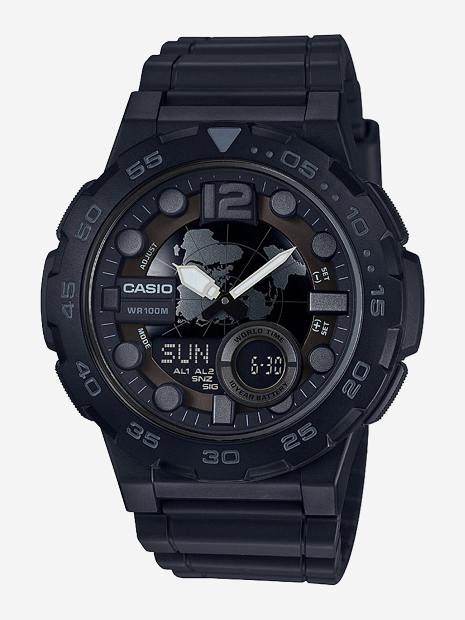 

Наручные часы Casio AEQ-100W-1B, Черный