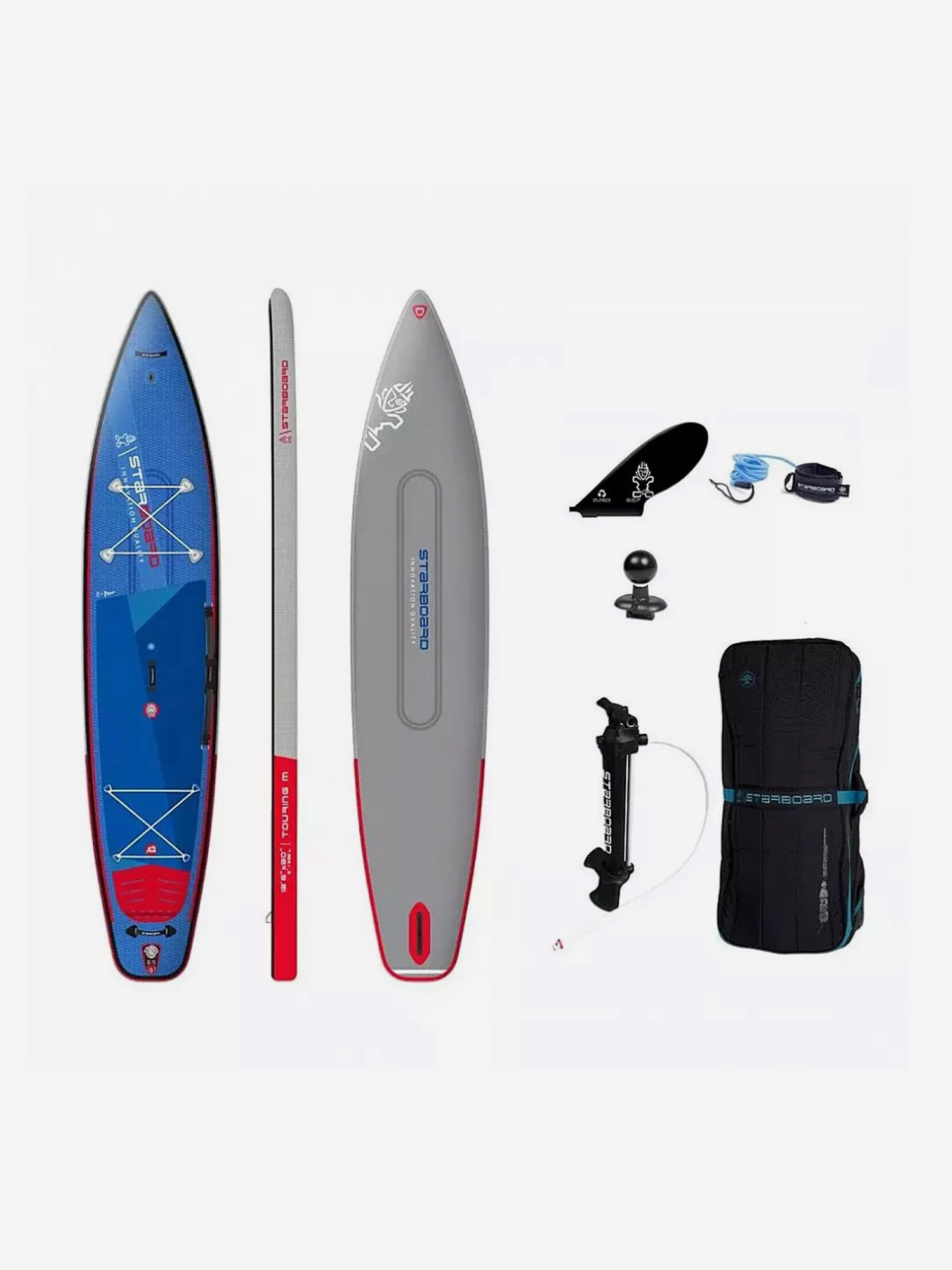 

Доска SUP надувная Starboard 12'6"х30"х6" Touring M Deluxe Dc S22/23, Мультицвет