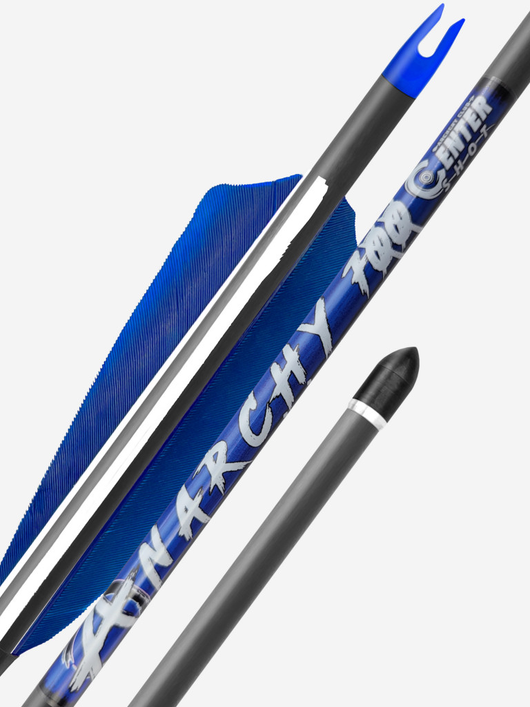 Стрела лучная карбоновая Centershot Anarchy 700 натуральное оперение (6шт.)