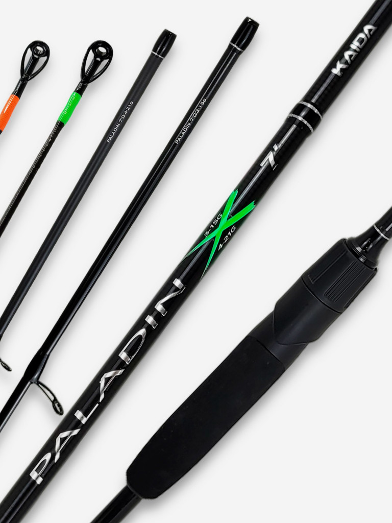 Спиннинг Kaida PALADIN 2.10м, 2 хлыста (3-15гр и 4-21гр)