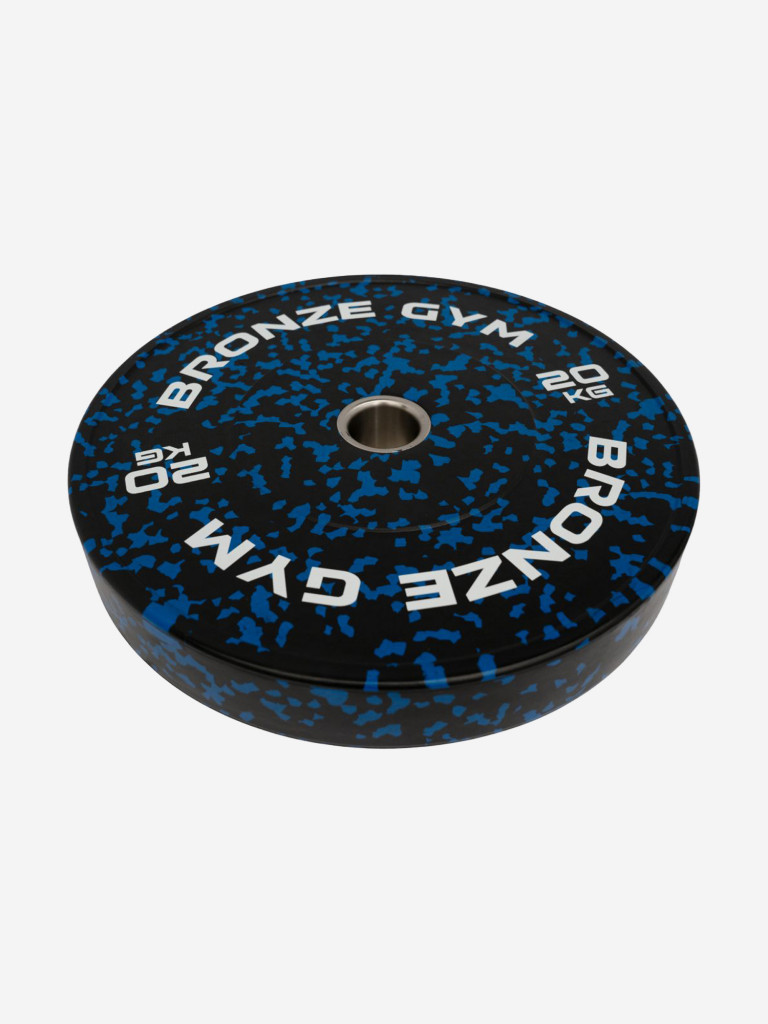 Диск для штанги бамперный BRONZE GYM камуфляж 20 кг