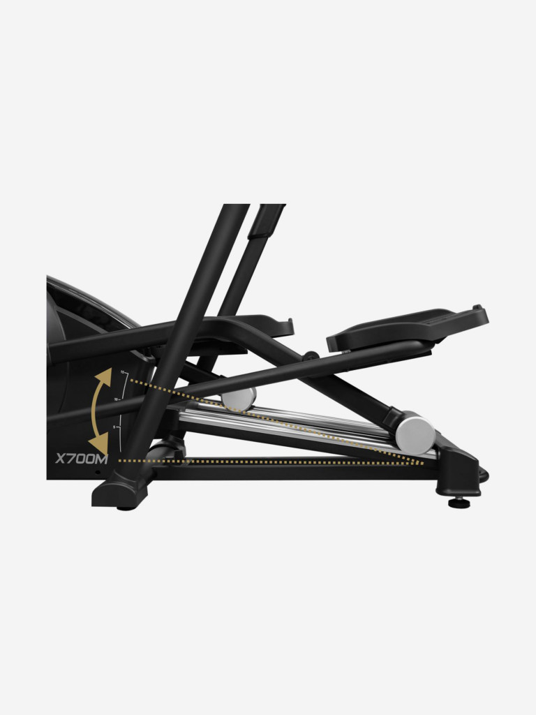 Эллиптический коммерческий тренажер с автонаклоном BRONZE GYM X700M
