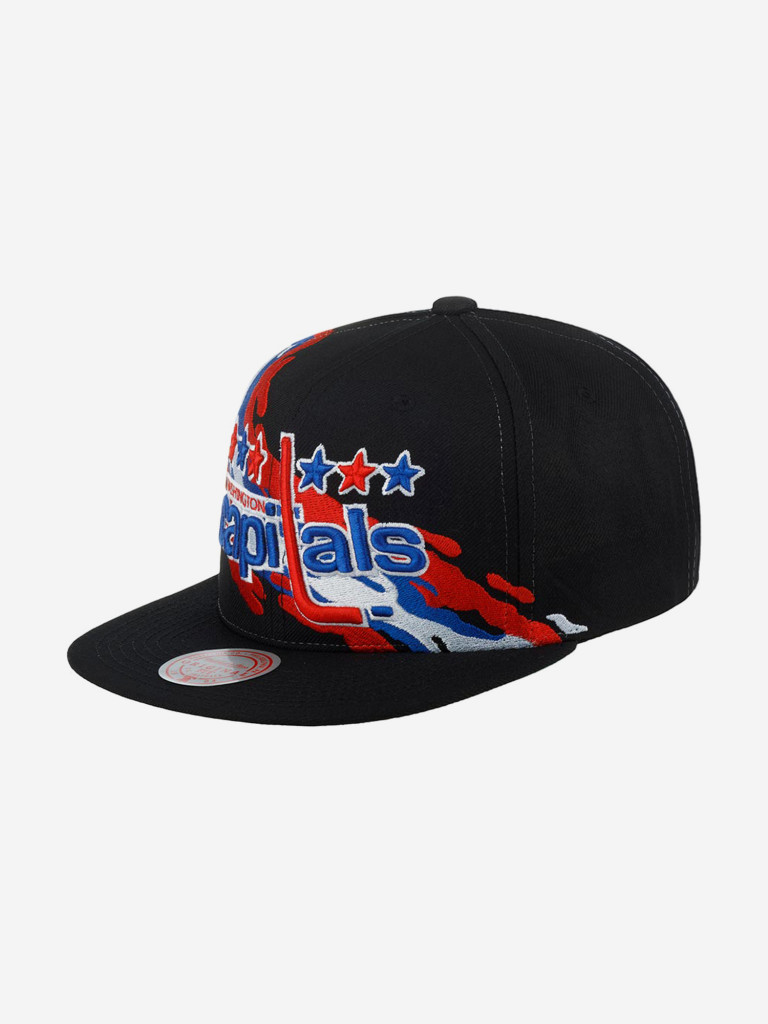 Бейсболка с прямым козырьком MITCHELL NESS 6HSSSH22087-WCABLCK Washington Capitals NHL (черный)
