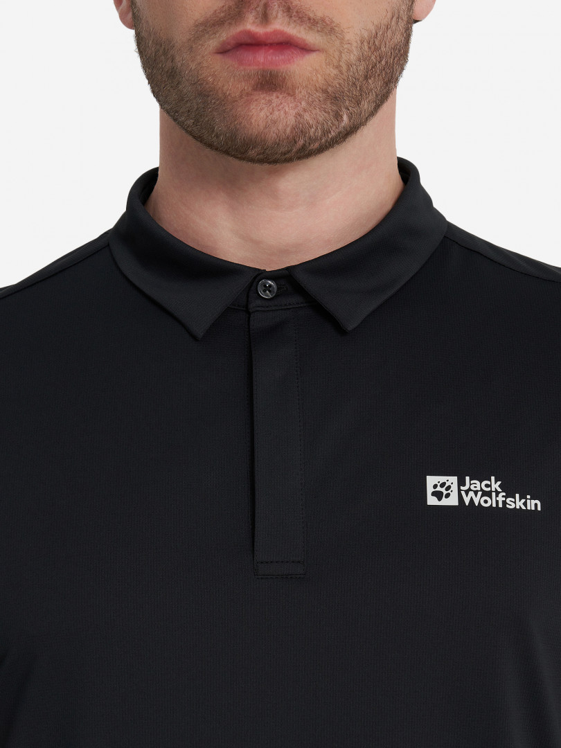 Поло мужское Jack Wolfskin Delgami 30829300299 Черный, размер 54, 56,58,50, 52,60, фото 5