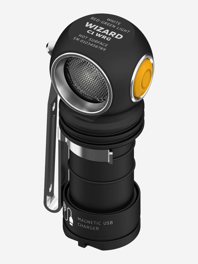 Мультифонарь Armytek Wizard C1 WRG, 380 лм, 67 м, белый, красный и зеленый свет