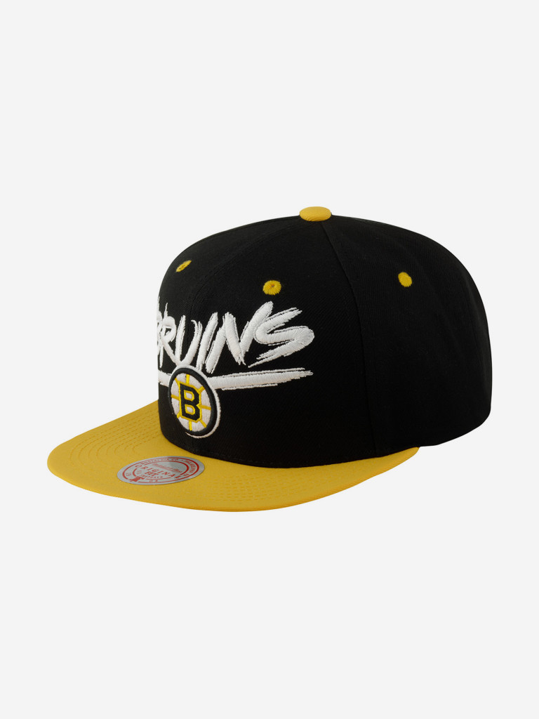 Бейсболка с прямым козырьком MITCHELL NESS HHSS5734-BBNYYPPPBKYW Boston Bruins NHL (желтый)