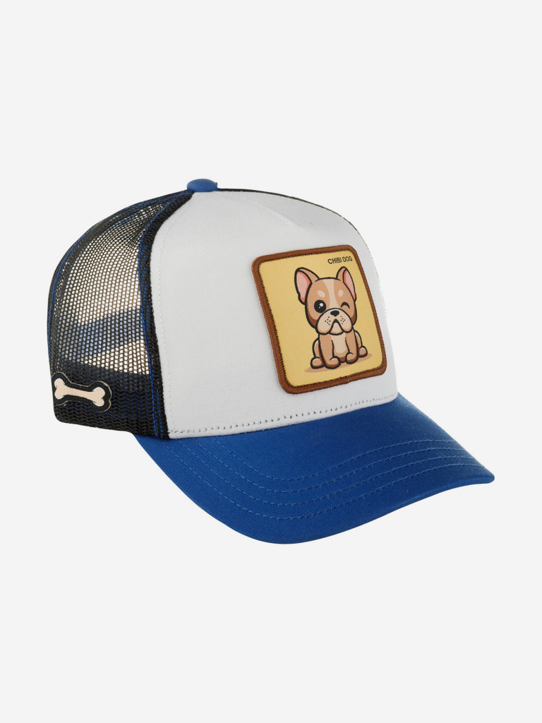 Бейсболка с сеточкой CAPSLAB CL4/1/CT/CHI Premium Chibi dog (белый)
