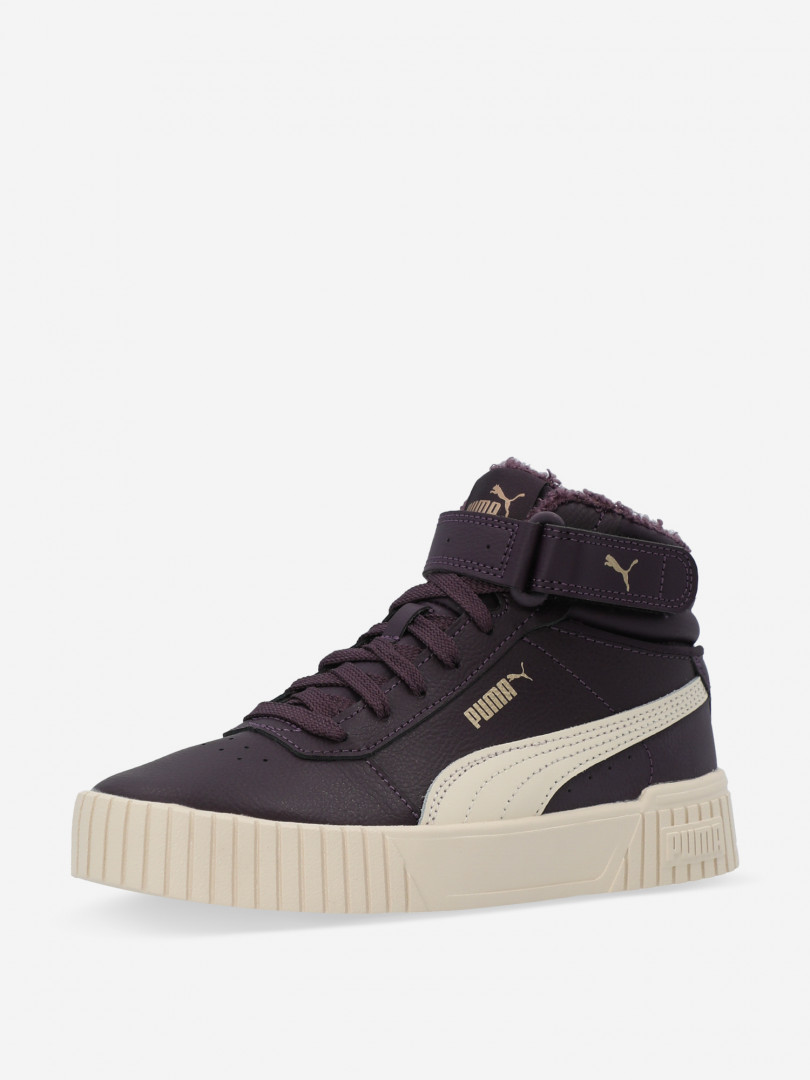 Кеды утепленные для девочек PUMA Carina 2.0 Mid WTR Jr 30891300299 Фиолетовый, размер 38,36,37.5,36.5,35,37, фото 3