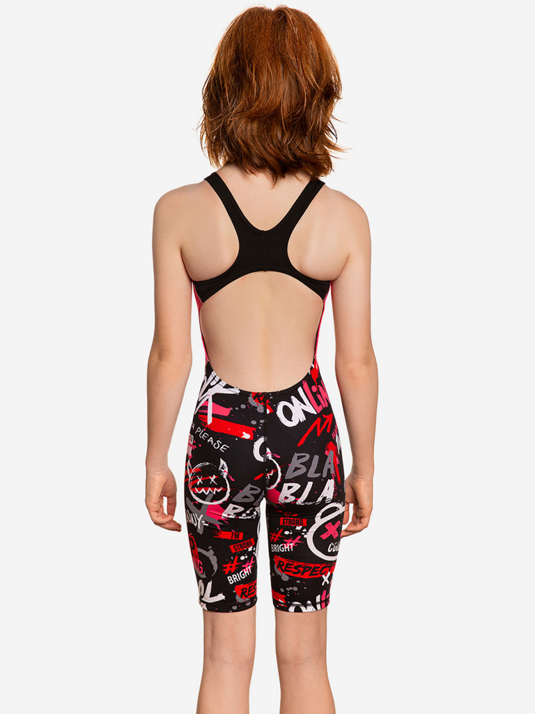 Юниорский купальник спортивный антихлор Mad Wave Kneeskin junior PBT H1