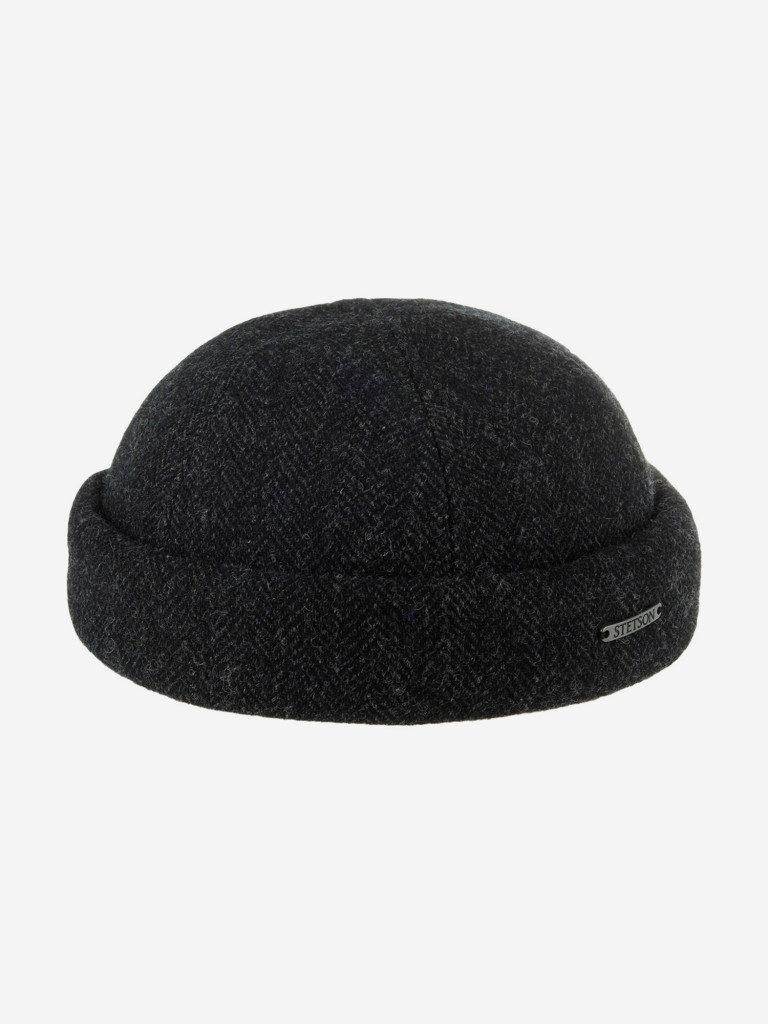 Шапка докер STETSON 8820502 DOCKER WOOL HERRINGBONE (серый)