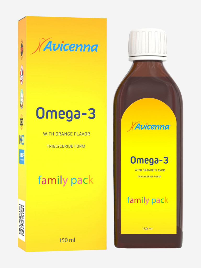 Омега-3 Avicenna омега со вкусом апельсина, 1 шт