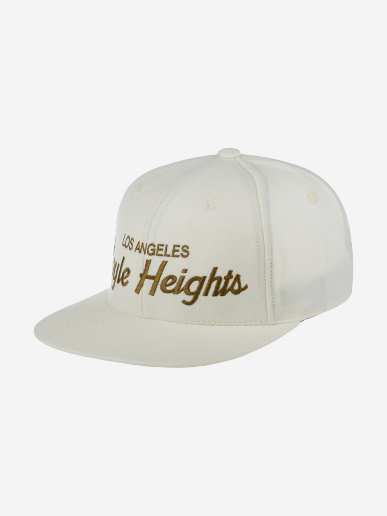 Бейсболка с прямым козырьком HOOD 100-MWL001-CA022-WH Boyle Heights, CA (белый)