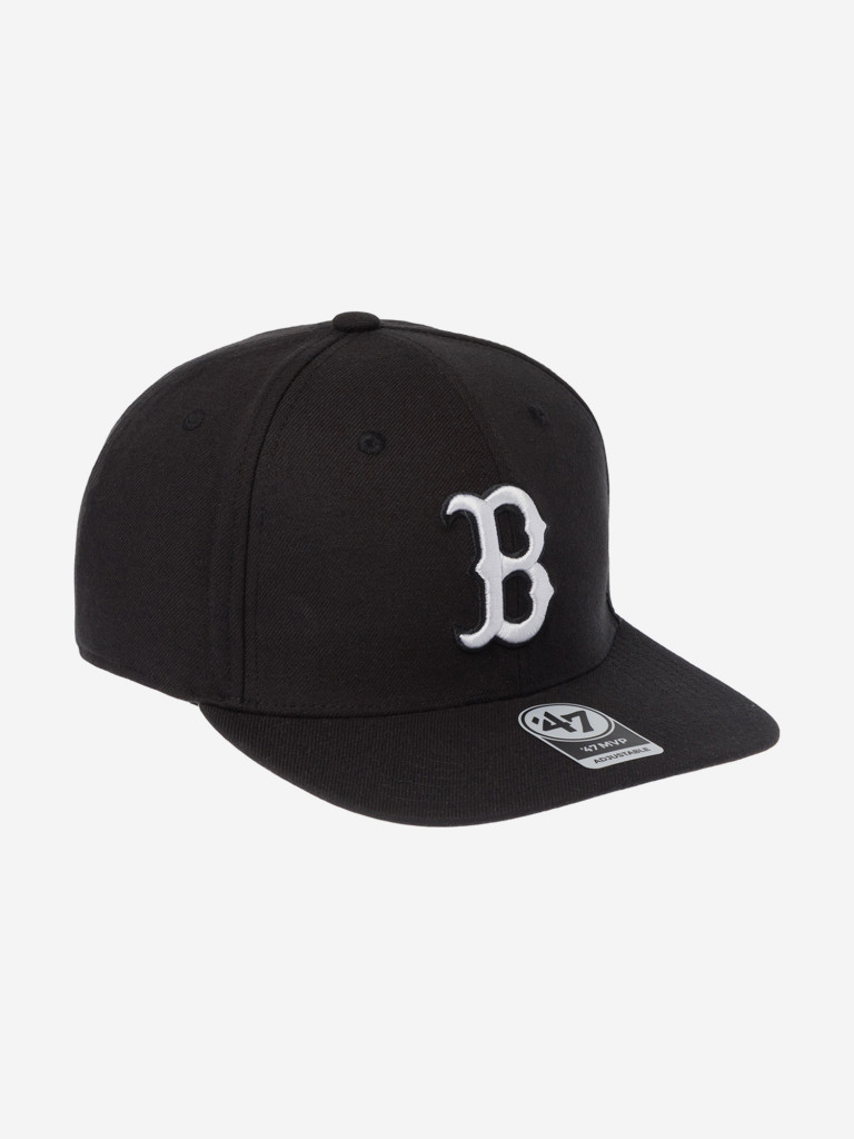 Бейсболка с прямым козырьком 47 BRAND B-NSHOT02WBP-BKD Boston Red Sox MLB