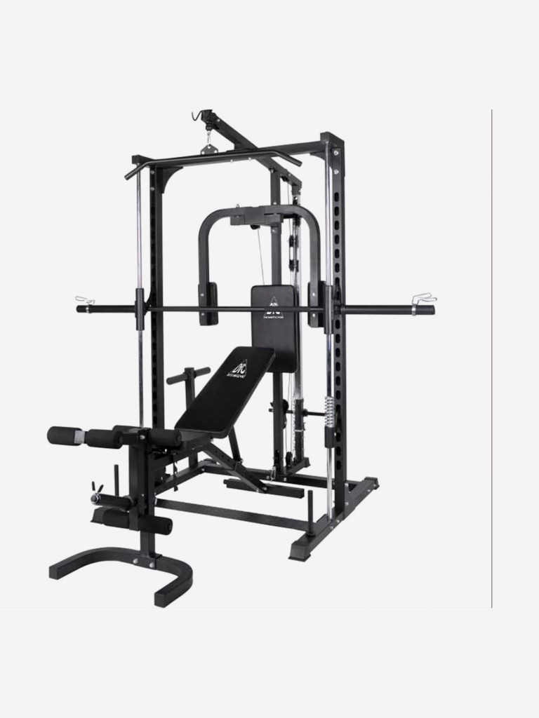 Силовой комплекс со скамьей, машина Смита DFC Homegym D943