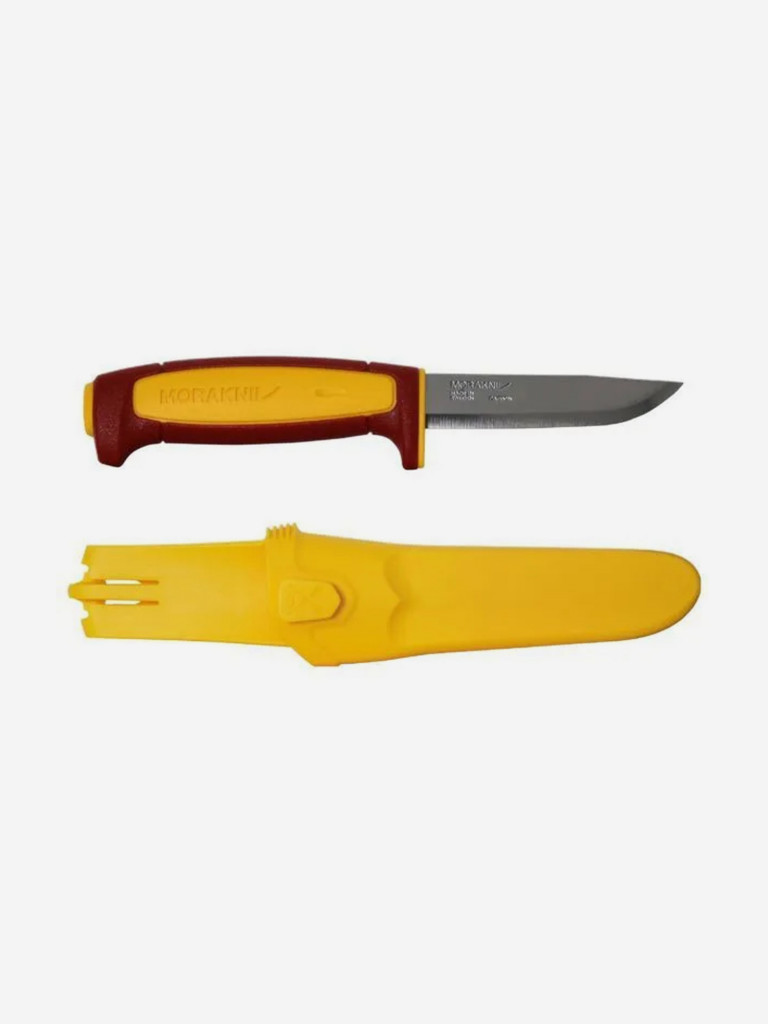 Нож MORAKNIV Basic 511 (C) Yellow/Dala Red, лимитированная серия 2023 г., углеродистая сталь
