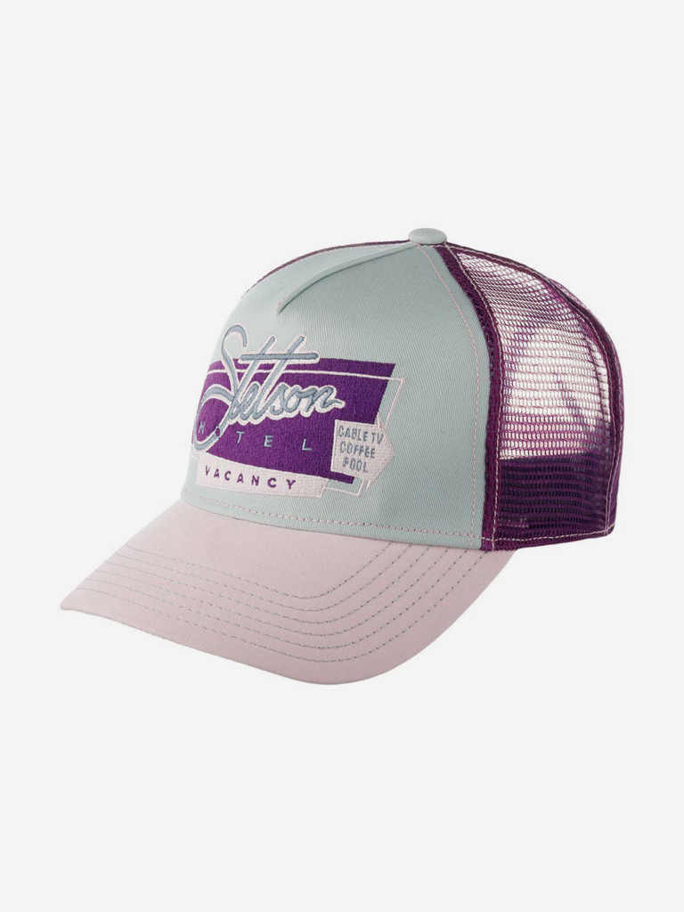 Бейсболка с сеточкой STETSON 7766104 TRUCKER CAP MOTEL (розовый)