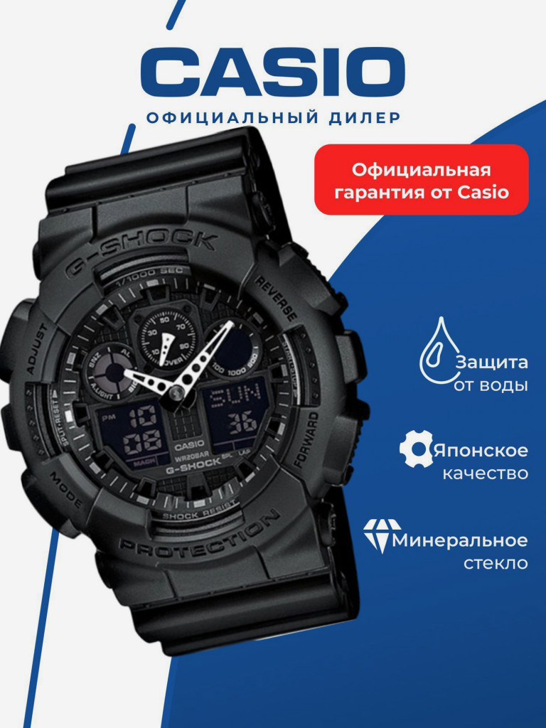 Спортивные часы CASIO G-SHOCK GA-100-1A1