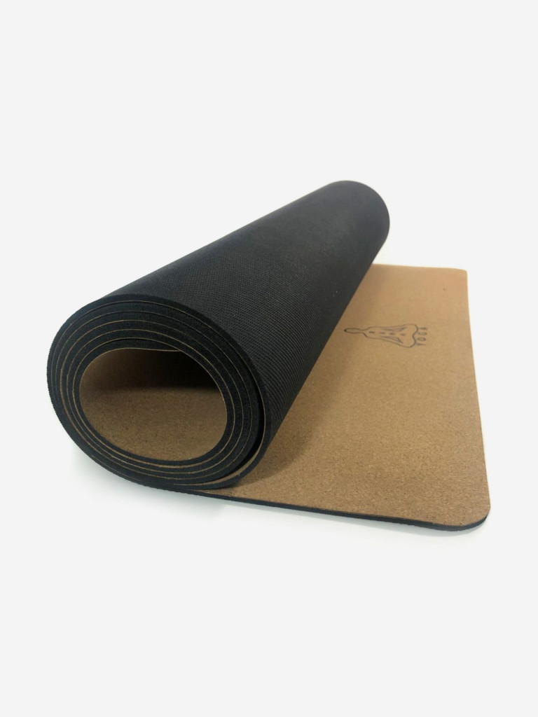 Коврик RamaYoga для йоги RY из пробки и каучука 2.5 бежевый, 23355