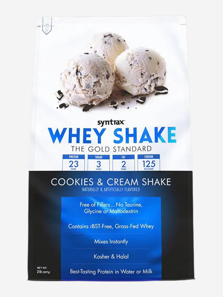 Протеин Syntrax Whey Shake, 907 г, Коктейль с печеньем и сливками