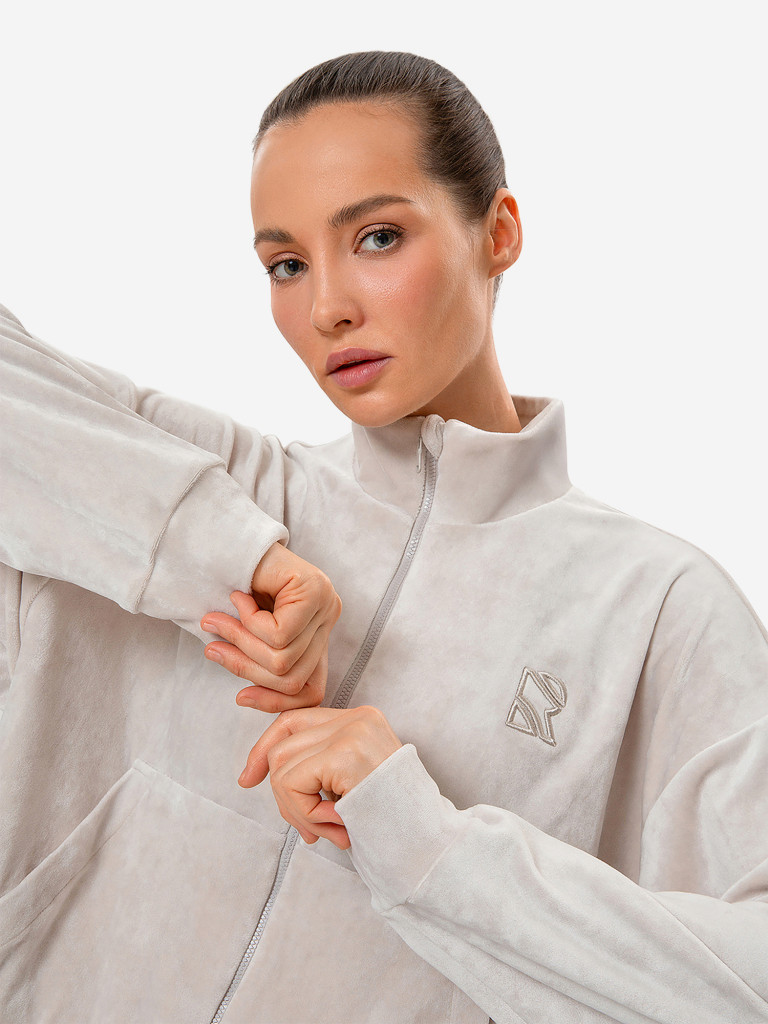 Толстовка женская RAQUETA SPORT на молнии Marshmallow, Perla