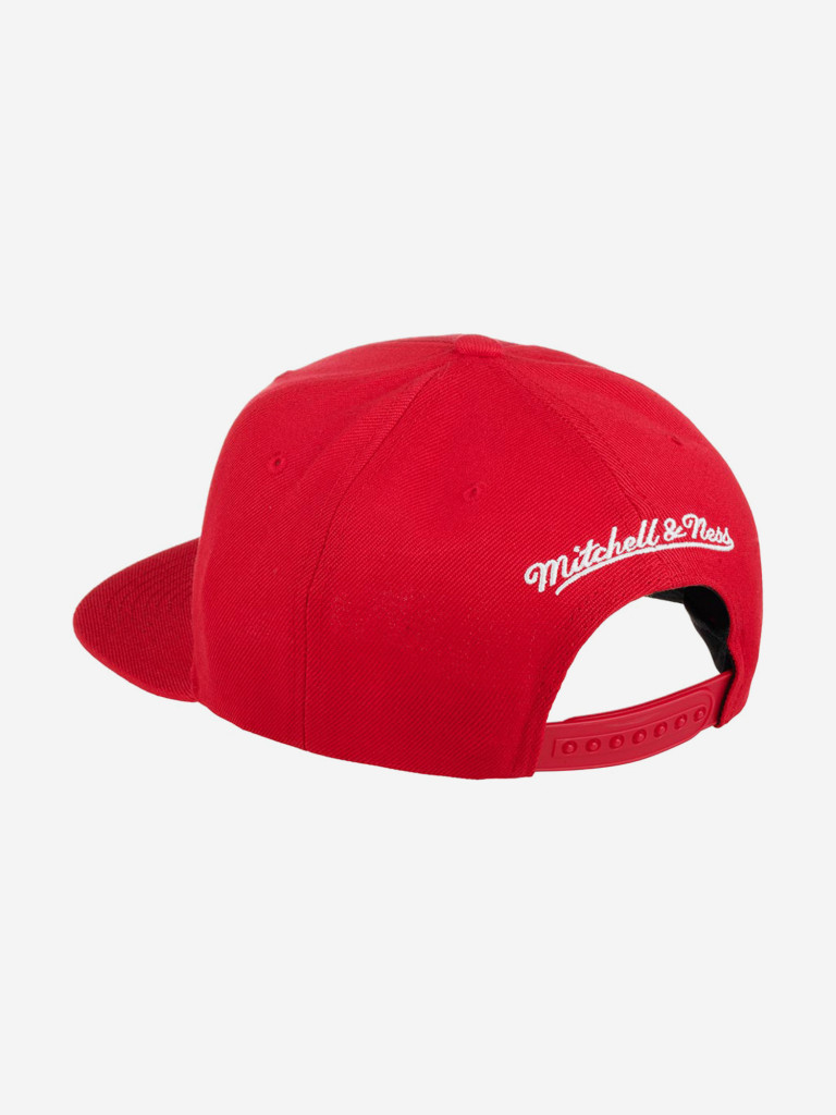 Бейсболка с прямым козырьком MITCHELL NESS 6HSSSH21228-CBURED1 Chicago Bulls NBA (красный)