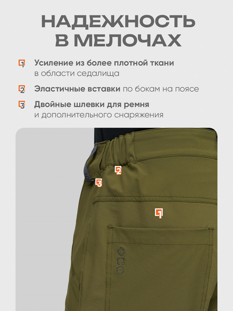 Шорты мужские для рыбалки и охоты H.U.T. RANDU