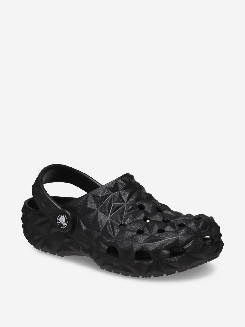 фото Сабо детские crocs classic geometric clog k, черный