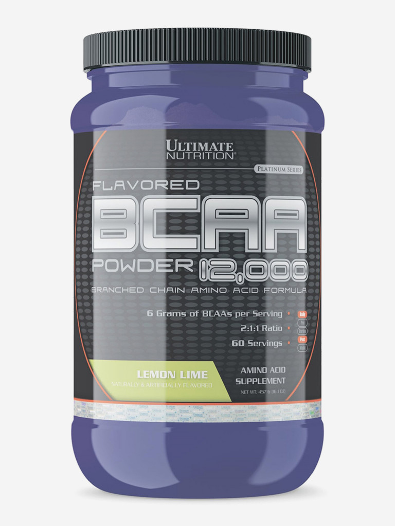 Аминокислоты Ultimate Nutrition BCAA 12000, 457 г, Лимон -лайм