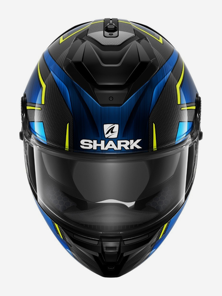 Мотошлем интеграл SHARK SPARTAN GT CARBON KROMIUM Black/Blue