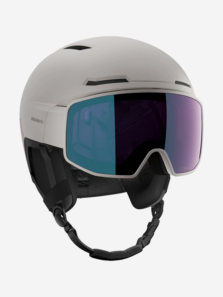 Горнолыжный шлем с визором Salomon Driver Pro Sigma Photo MIPS Серо-Фиолетовый Cat. 1-3