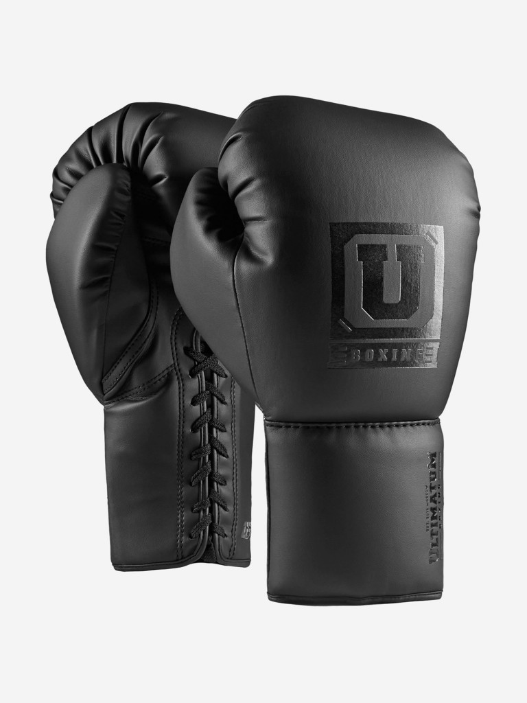 Спарринговые перчатки на шнуровке ULTIMATUM BOXING GEN5SPAR-HTN-LU BLK