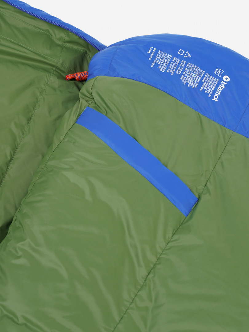 Спальный мешок Marmot Sawtooth -6 Long левосторонний, Синий