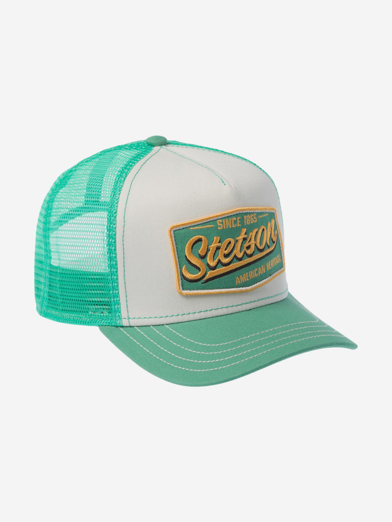 Бейсболка с сеточкой STETSON 7761122K TRUCKER CAP VINTAGE (зеленый)