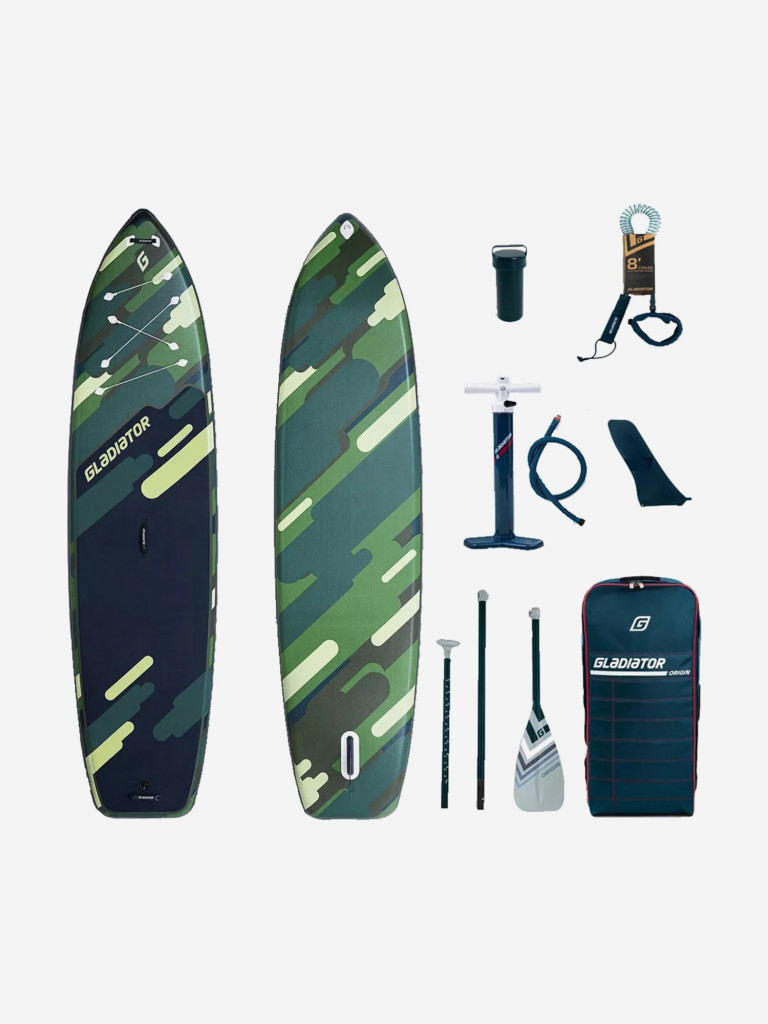 Сапборд надувной двухслойный Gladiator SPECIAL 12.6 Fishing, 384x97x15 см