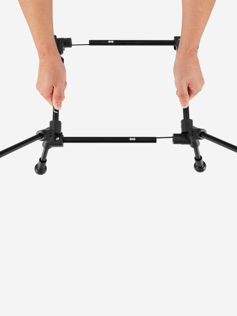 Кресло складное 2406 ULTRALIGHT SQUARE TALL CHAIR, черный
