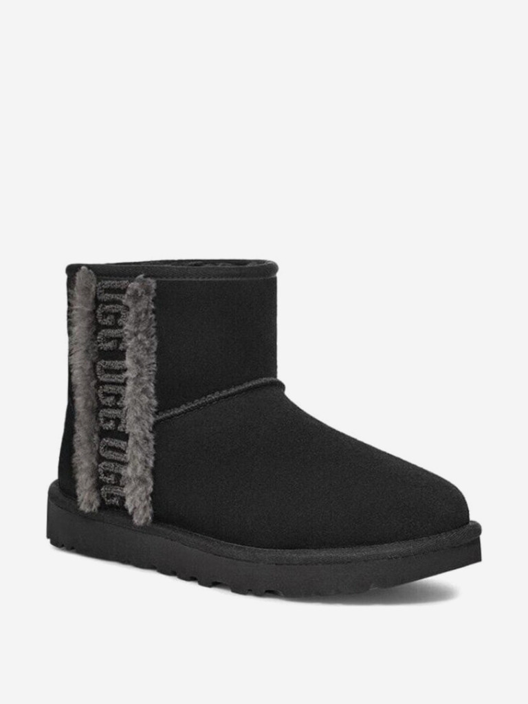 Ботинки утепленные UGG Classic Mini Shearling Logo