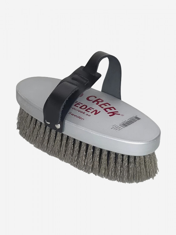 Щётка RED CREEK Oval Steel Racing Silver Brutal, грубая сталь
