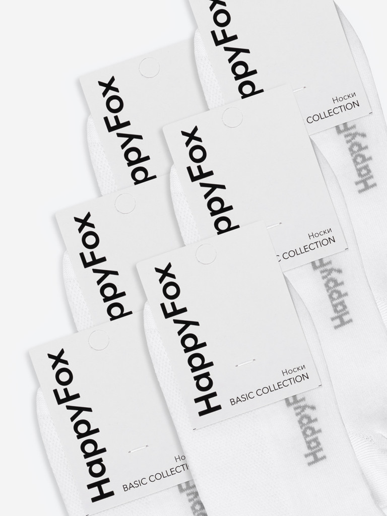 Носки Happyfox, набор 6 пар, в сетку, хлопковые