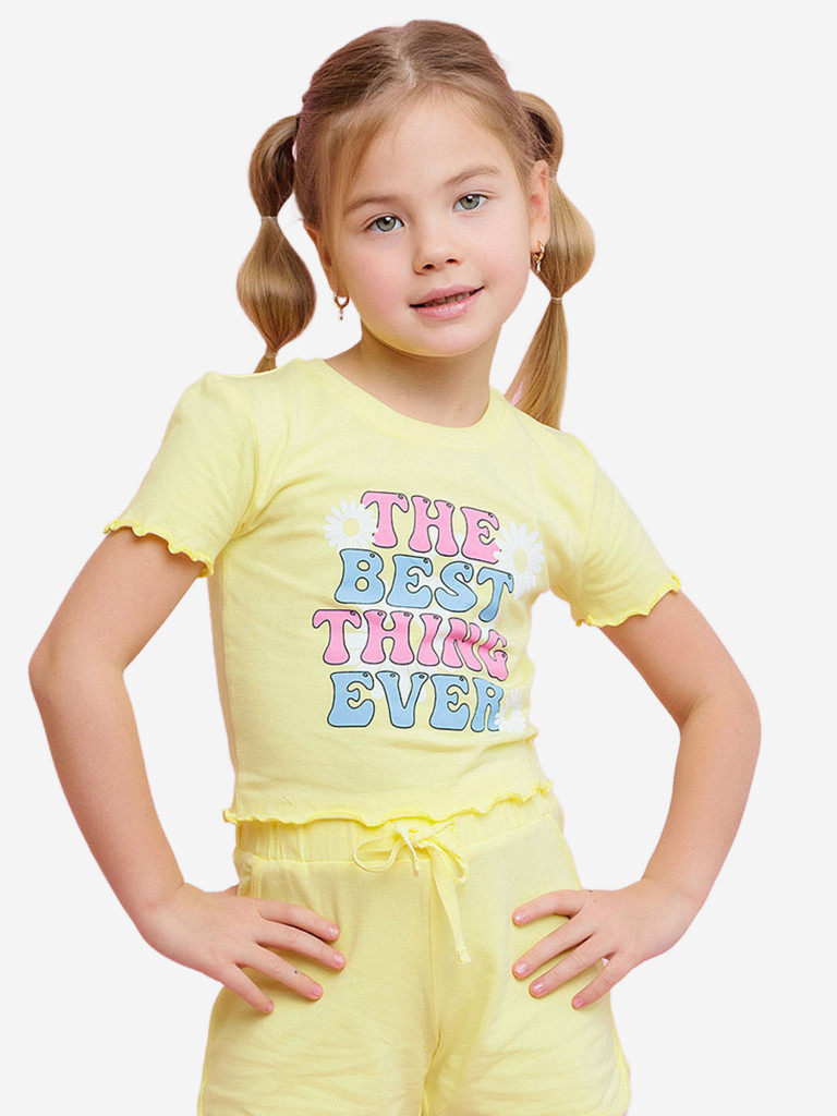 Футболка batik с коротким рукавом укороченная для девочки