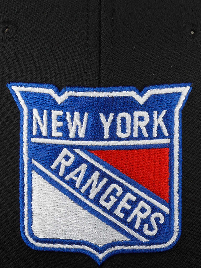 Бейсболка с прямым козырьком MITCHELL NESS HHSS6743-NYAYYPPPBLCK New York Rangers NHL (черный)