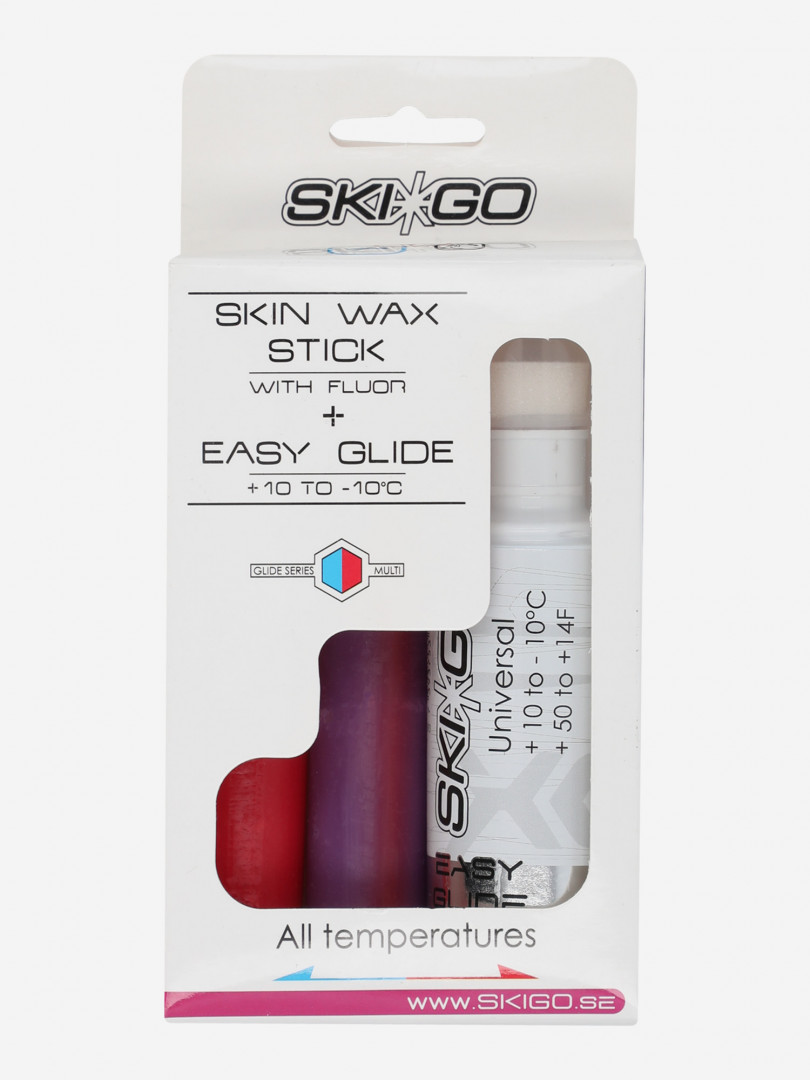 фото Набор для лыж с камусом ski go skin wax, мультицвет